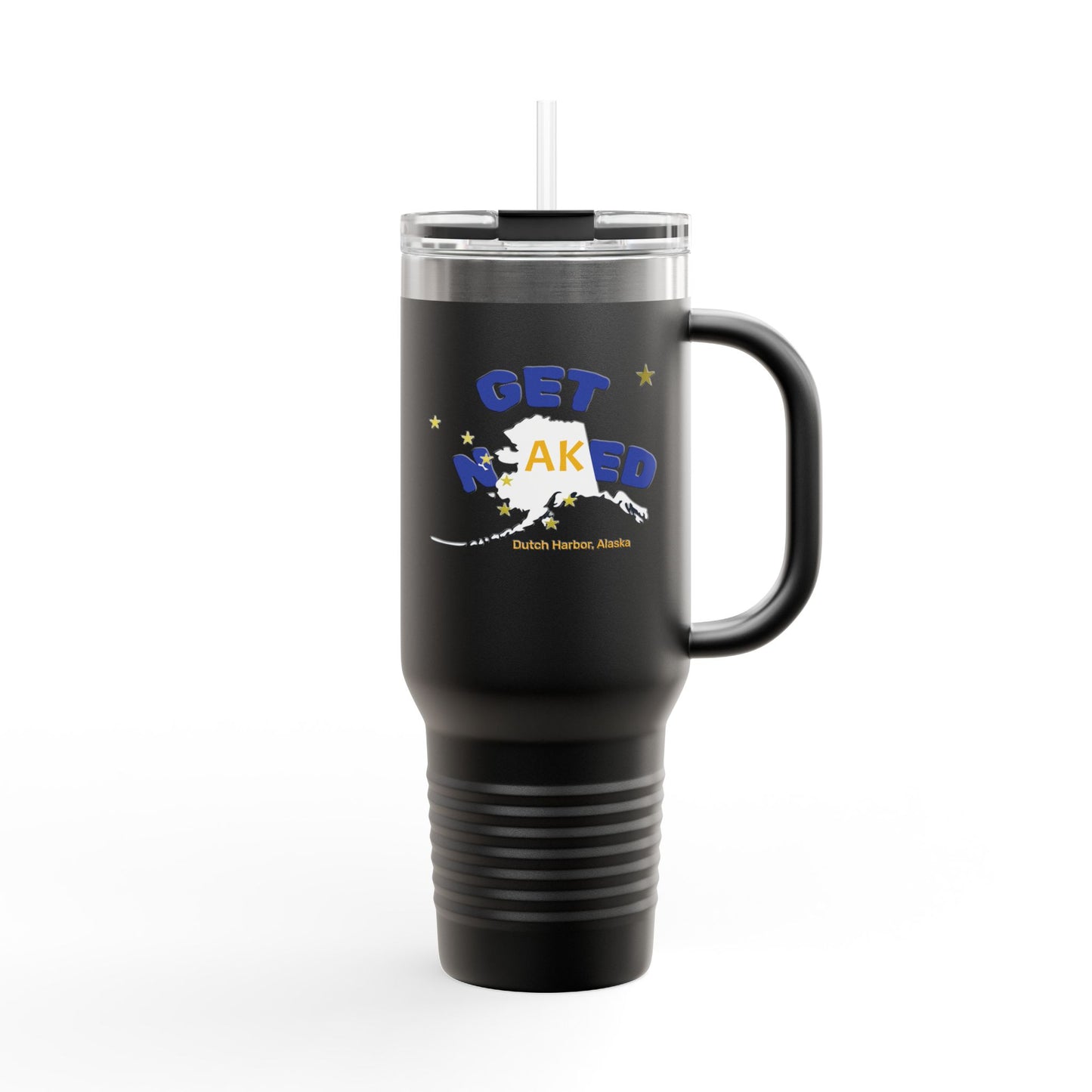 Insulated Travel Mug - get nAKed, 40oz Tumblers