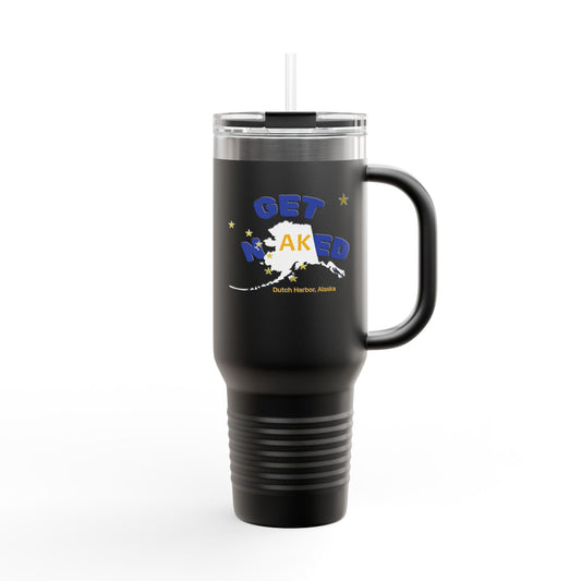 Insulated Travel Mug - get nAKed, 40oz Tumblers